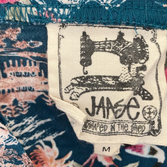 Jaase Japanese Kimono Floral Wrap Dress Size M Blue Pink White Green - Picture 2 of 14